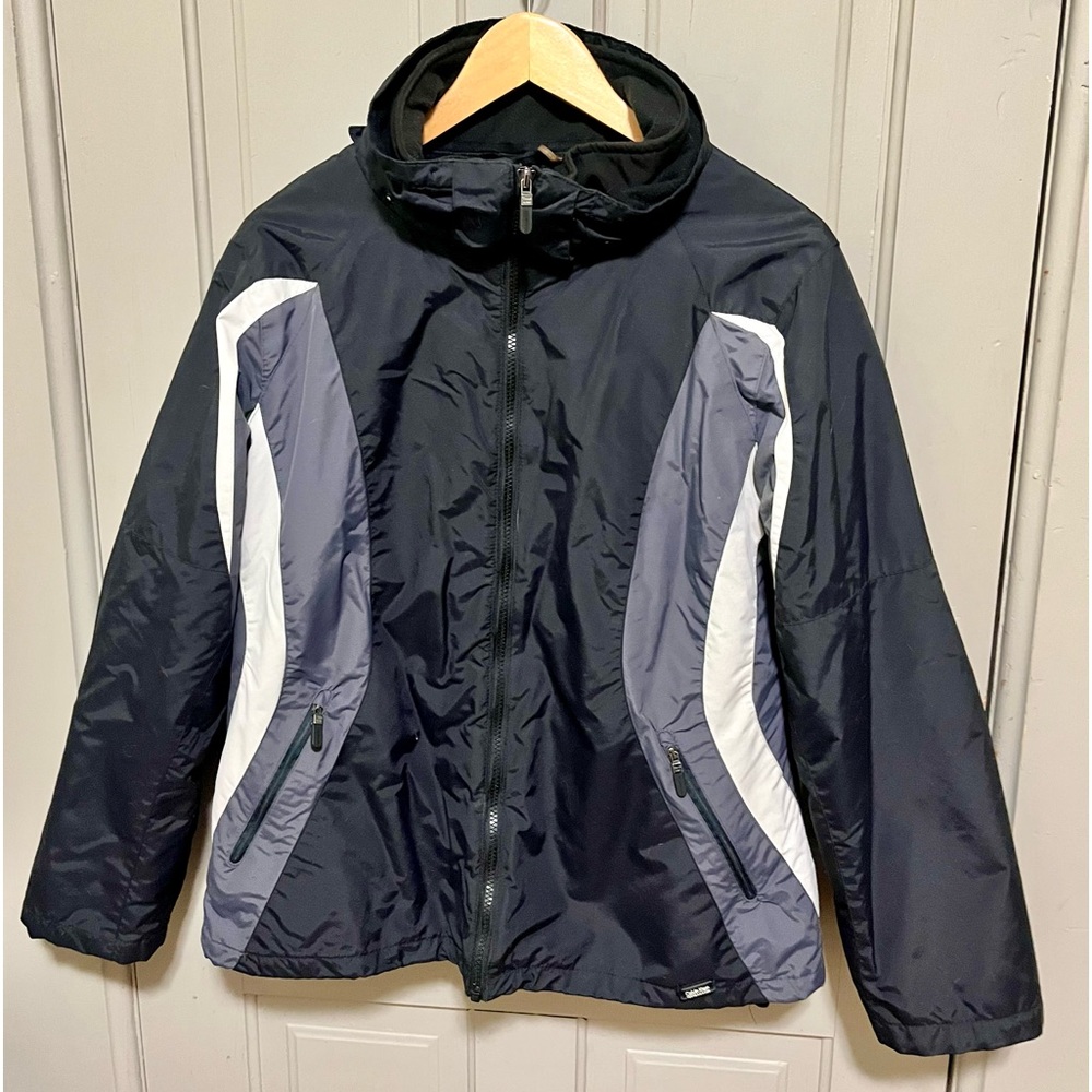 Calvin Klein Performance 3 in 1 Jacket, Black, Gray & White size L